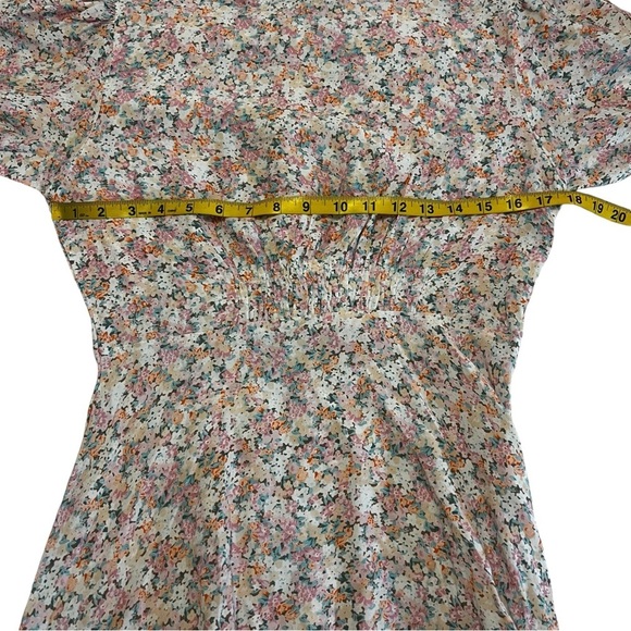 FAITHFULL THE BRAND BELINE DRESS VIONETTE FLORAL FAIRY WHIMSICAL 4 PUFF SLEEVES - Picture 14 of 16